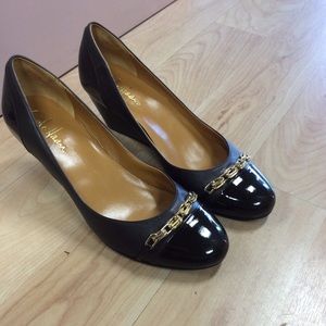 Cole Haan black ballet wedges 8.5
